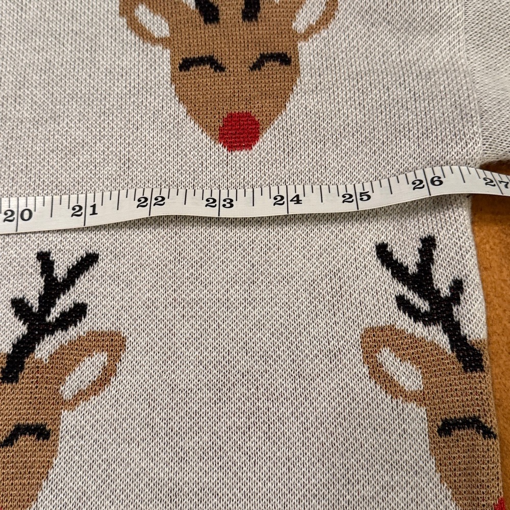 Beach Riot for Anthropologie absolutely love this Reindeer Pattern Sweater SZ XL - Picture 8 of 10